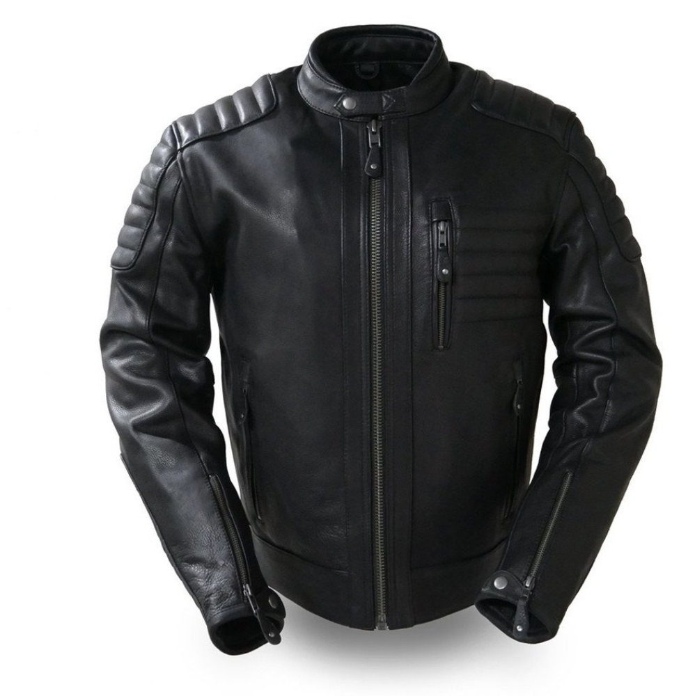 Mens Motorcycle Leather Jacket